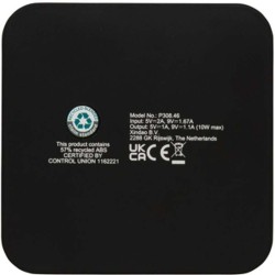 Bezdrátová nabíječka 10W s USB výstupy z RCS recykl. plastu