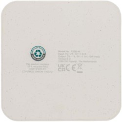 Bezdrátová nabíječka 10W s USB výstupy z RCS recykl. plastu