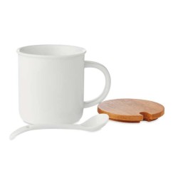 Porcelánový hrnek se lžičkou