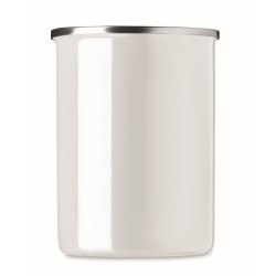 Silver Kovový smaltovaný hrnek