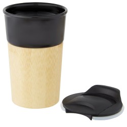 Porcelánový hrnek Pereira 320 ml s bambusovou vnější stěnou