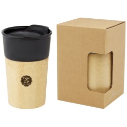 Porcelánový hrnek Pereira 320 ml s bambusovou vnější stěnou