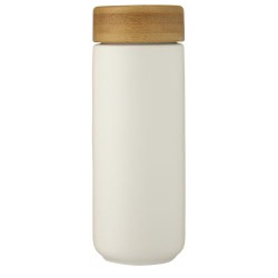 Keramický hrnek Lumi o objemu 300 ml s bambusovým víčkem