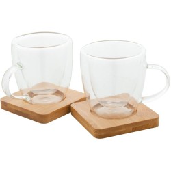 Skleněná sada šálků na espresso Mocaboo