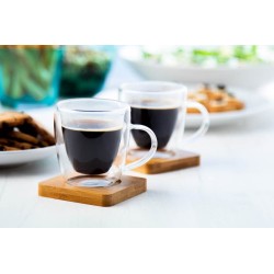 Skleněná sada šálků na espresso Mocaboo