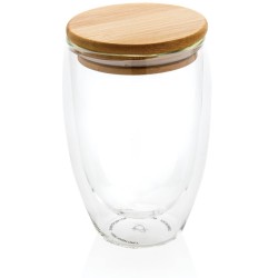 Sklenice s bambusovým víčkem 350ml