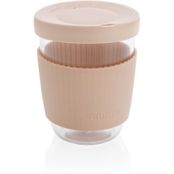 Sklenice se silikonovým víkem a úchopem Ukiyo