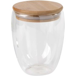 Dvouplášťová sklenice BAMBOO ART M kapacita cca. 350 ml