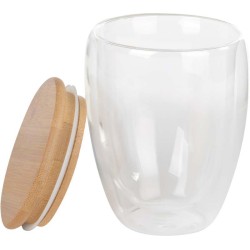 Dvouplášťová sklenice BAMBOO ART M kapacita cca. 350 ml