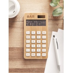 CALCUBIM 12 místná bambusová kalkulačka