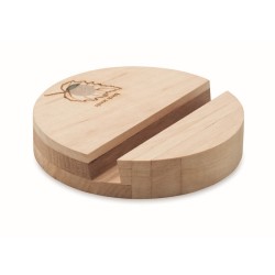 Grow round stand Březový stojánek na telefon