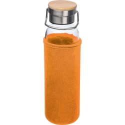 Skleněná láhev s neoprenovým obalem, 600ml