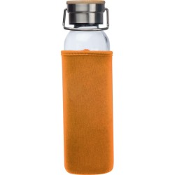Skleněná láhev s neoprenovým obalem, 600ml