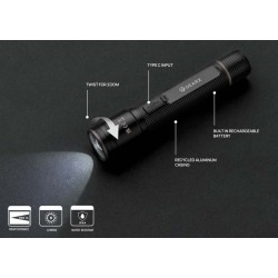 USB svítilna Gear X z RCS recykl. hliníku