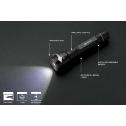Velká USB svítilna Gear X z RCS recykl. hliníku