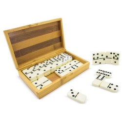 Domino v bambusové krabičce