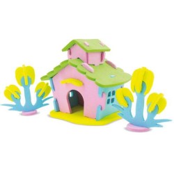 3D puzzle - domky