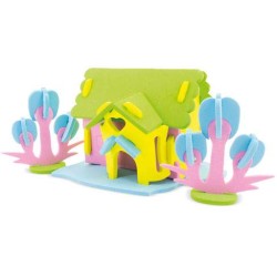 3D puzzle - domky
