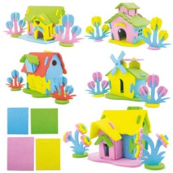 3D puzzle - domky