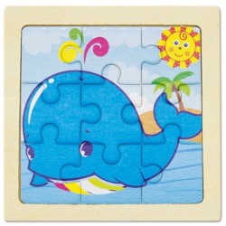 Dřevěné puzzle - 5ks