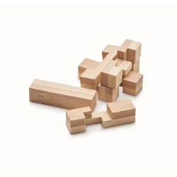 Squarenats Bambusový hlavolam Puzzle