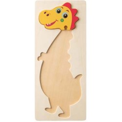 DIPLODOCO. Puzzle ve tvaru dinosaura z borové překližky