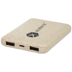 Asama 5 000mAh powerbanka z pšeničné slámy
