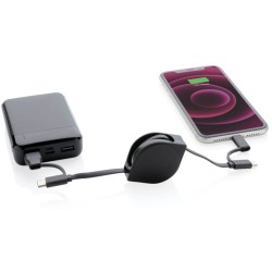 Nabíjecí kabel 6 v 1 z RCS recyklovaného plastu a TPE