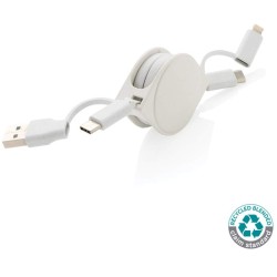 Nabíjecí kabel 6 v 1 z RCS recyklovaného plastu a TPE