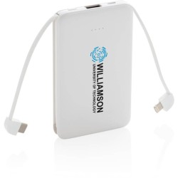 Kapesní powerbanka 5 000 mAh s integrovaným kabelem