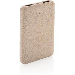 Kapesní powerbanka 5 000 mAh z pšeničné slámy