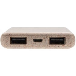 Kapesní powerbanka 5 000 mAh z pšeničné slámy