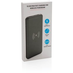 PD rychlo nabíjecí bezdrátová powerbanka 10 000 mAh 10 W