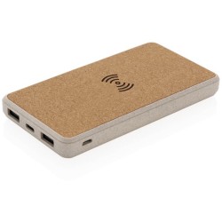 Bezdrátová powerbanka z korku a pšenice 8 000 mAh 5W