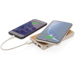 Bezdrátová powerbanka z korku a pšenice 8 000 mAh 5W