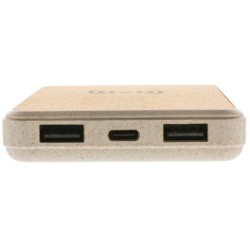 Bezdrátová powerbanka z korku a pšenice 8 000 mAh 5W