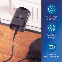 Ultra rychlý PD nabíjecí adaptér Philips