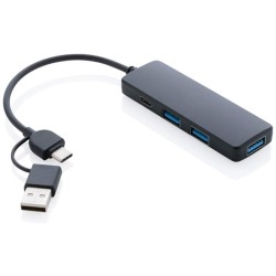 USB hub z RCS recyklovaného plastu
