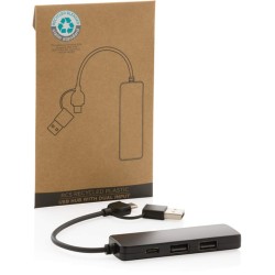 USB hub z RCS recyklovaného plastu