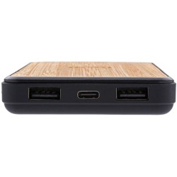 Bezdrátová powerbanka 8 000 mAh z FSC bambusu a RCS Rplastu