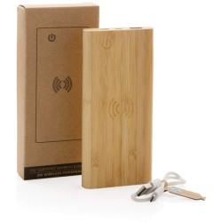 Bezdrátová powerbanka 8 000 mAh 5W z FSC bambusu