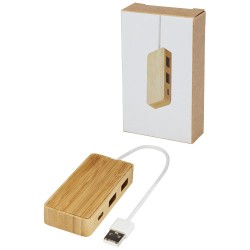 Bambusový USB rozbočovač Tapas