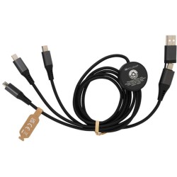 Nabíjecí kabel 6 v 1 Terra 120cm z RCS recykl. hliníku a TPE