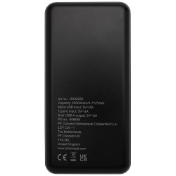 Loop powerbanka z recyklovaného plastu s kapacitou 20 000 mAh