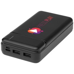 Loop powerbanka z recyklovaného plastu s kapacitou 20 000 mAh