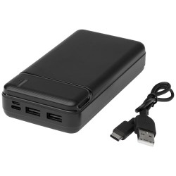Loop powerbanka z recyklovaného plastu s kapacitou 20 000 mAh