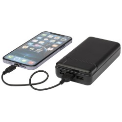 Loop powerbanka z recyklovaného plastu s kapacitou 20 000 mAh