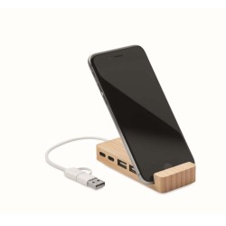 Hubstand Bambusový USB rozbočovač