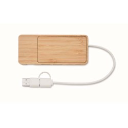 Hubstand Bambusový USB rozbočovač