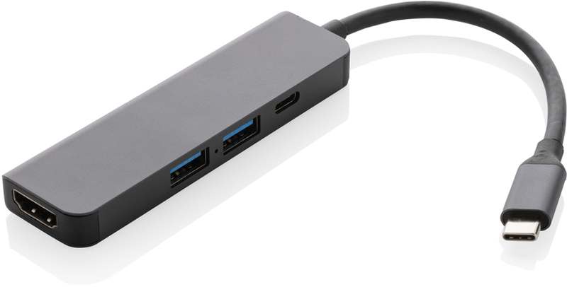 Hub s HDMI vstupem Terra z RCS recykl. hliníku